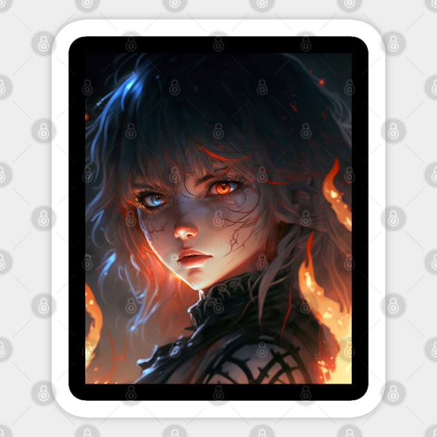 Fire witch anime art Sticker by Geek Culture